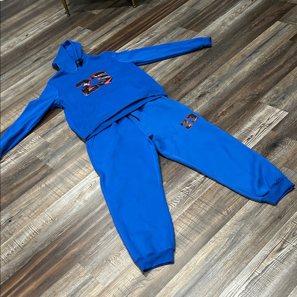 Men's Blue Sweatpants & Joggers Set